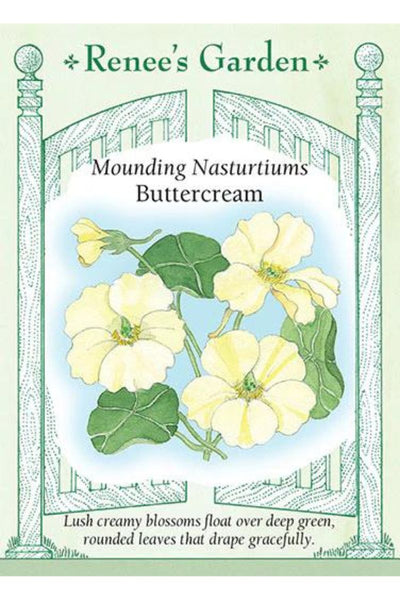 Renee's Garden Mounding Nasturtiums Buttercream Seeds