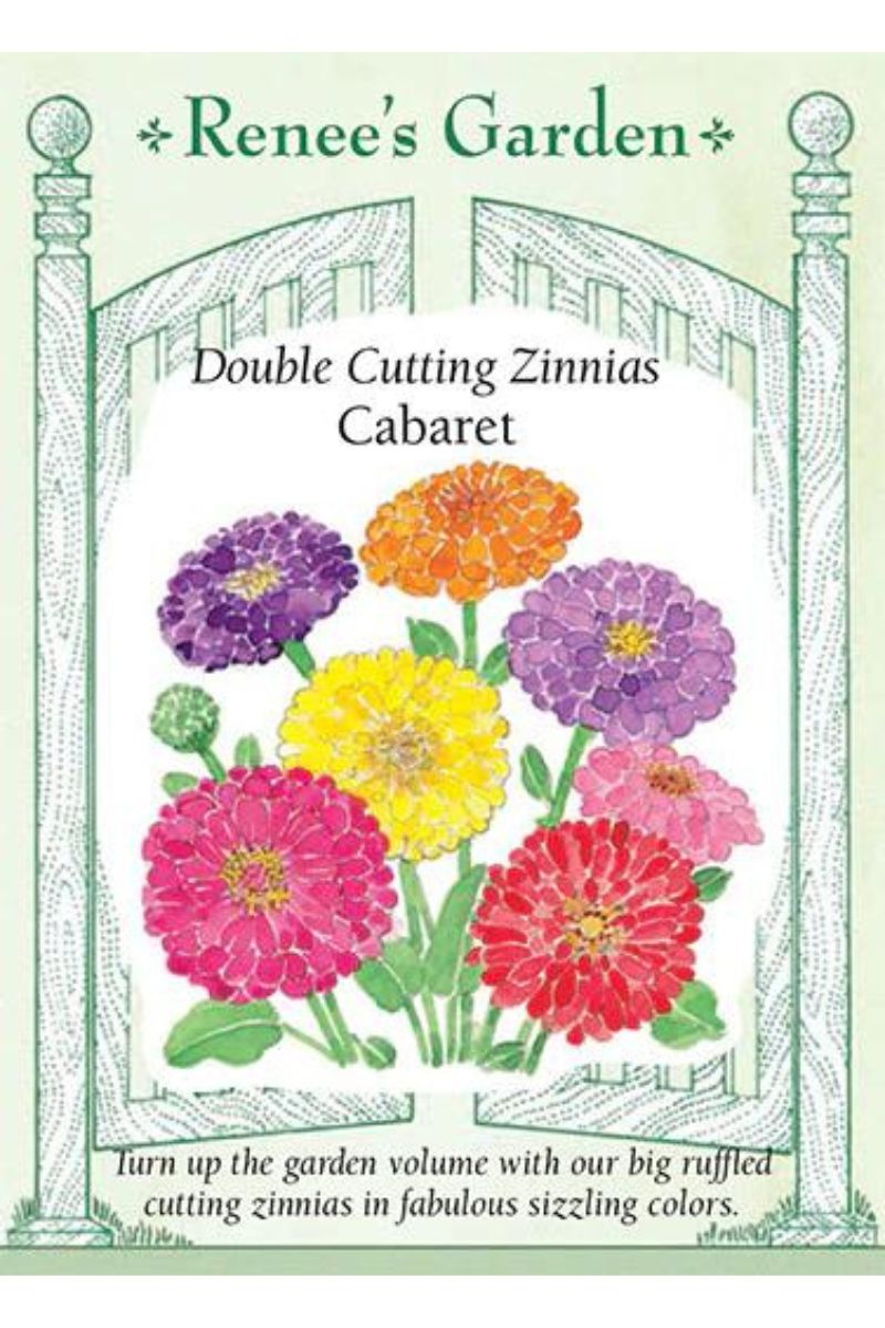 Renee's Garden Double Cutting Zinnias Cabaret Seeds