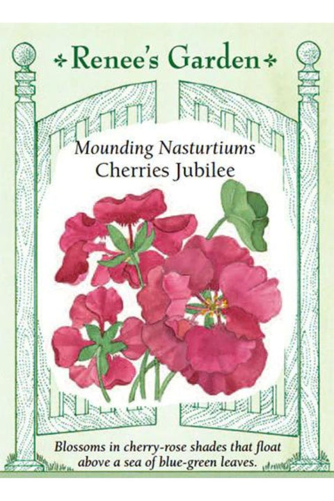 Renee's Garden Mounding Nasturtiums Cherries Jubilee Seeds