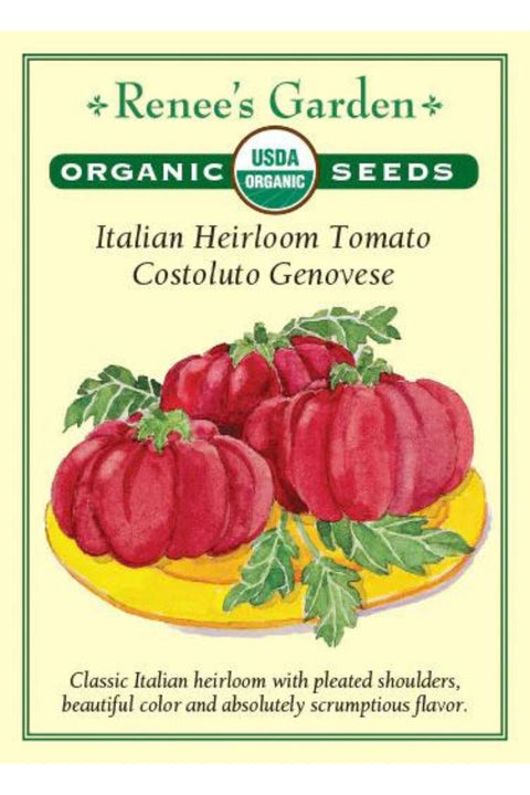 Renee's Garden Itailian Heirloom Tomato Costoluto Genovese Organic Seeds