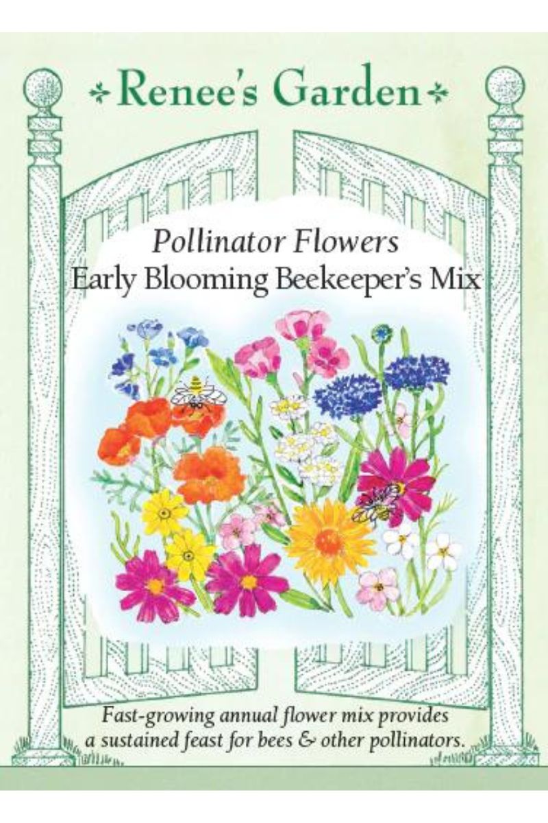 Renee's Garden Pollintor Flowers Early Blooming Beekeepers Mix Seeds