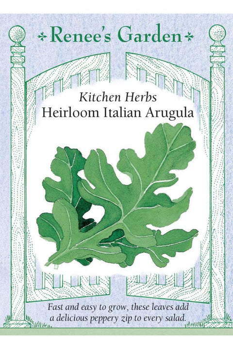 Renee's Garden Kitchen Herbs Heirloom Italian Arugula Seeds