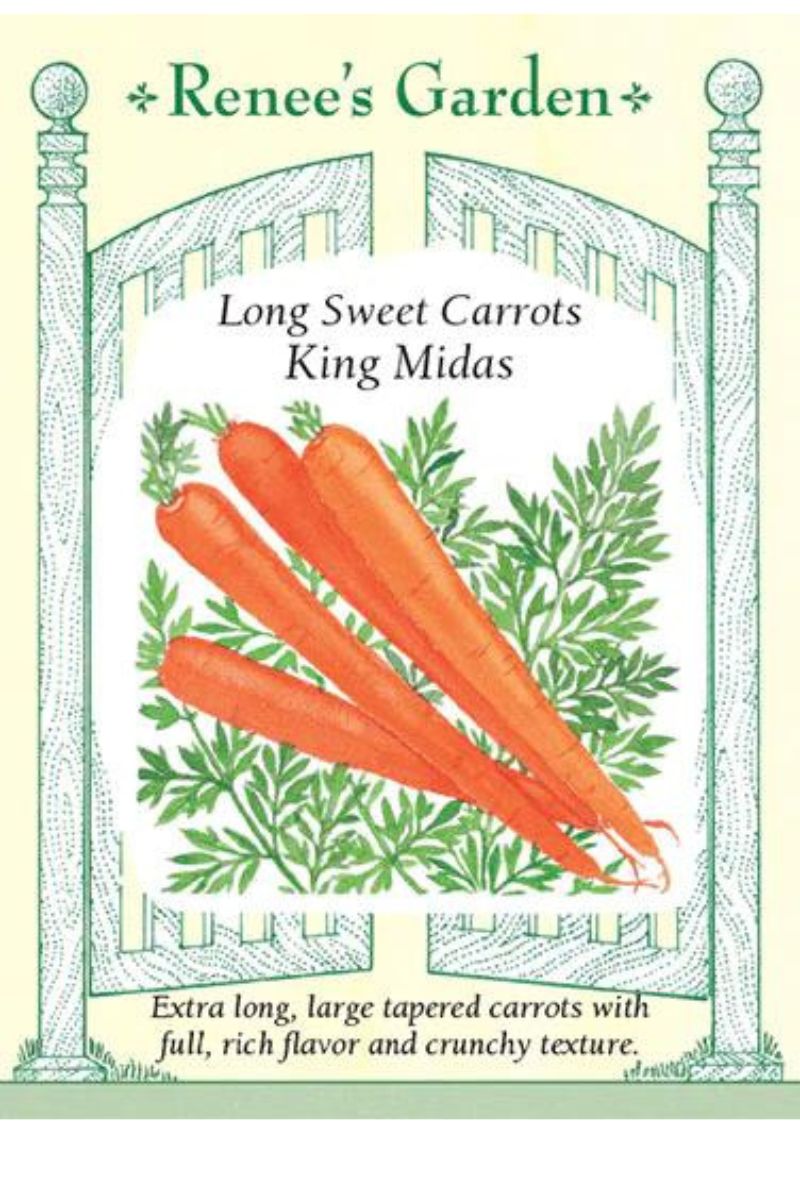 Renee's Garden Long Sweet Carrots King Midas Seeds