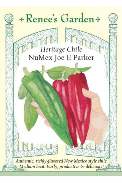 Renee's Garden Heritage Chile NuMex Joe E Parker Seeds