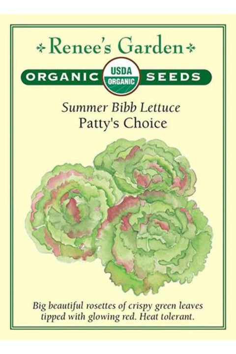 Renee's Garden Summer Bibb Lettuce Patty's Choice Organic Seeds