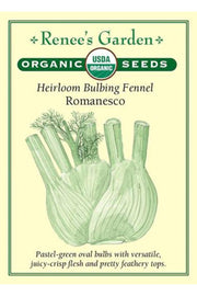 Renee's Garden Heirloom Bulbing Fennel Romanesco Organic Seeds