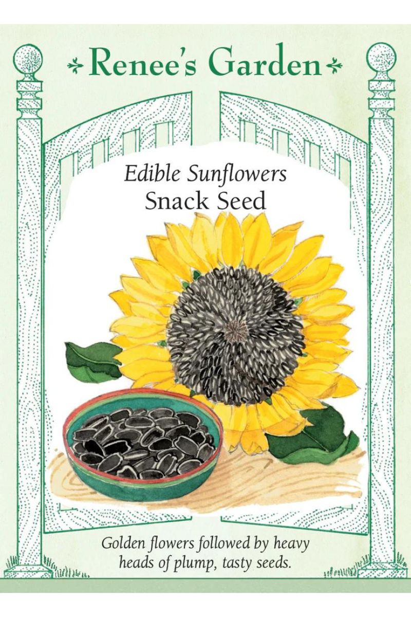 Renee's Garden Edible Sunflowers Snack Seed Seeds