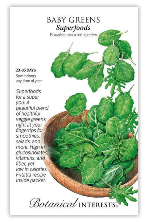 Botanical Interests Superfoods Baby Greens Seeds