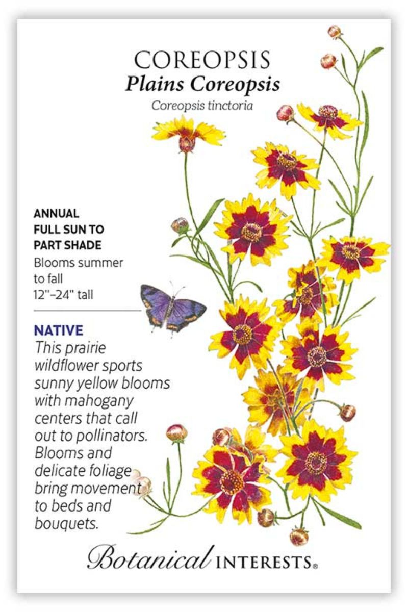 Botanical Interests Plains Coreopsis Seeds