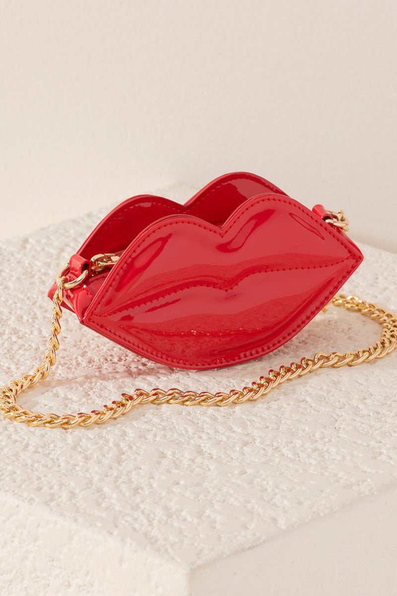 Shiraleah Kiss Mini Bag Red