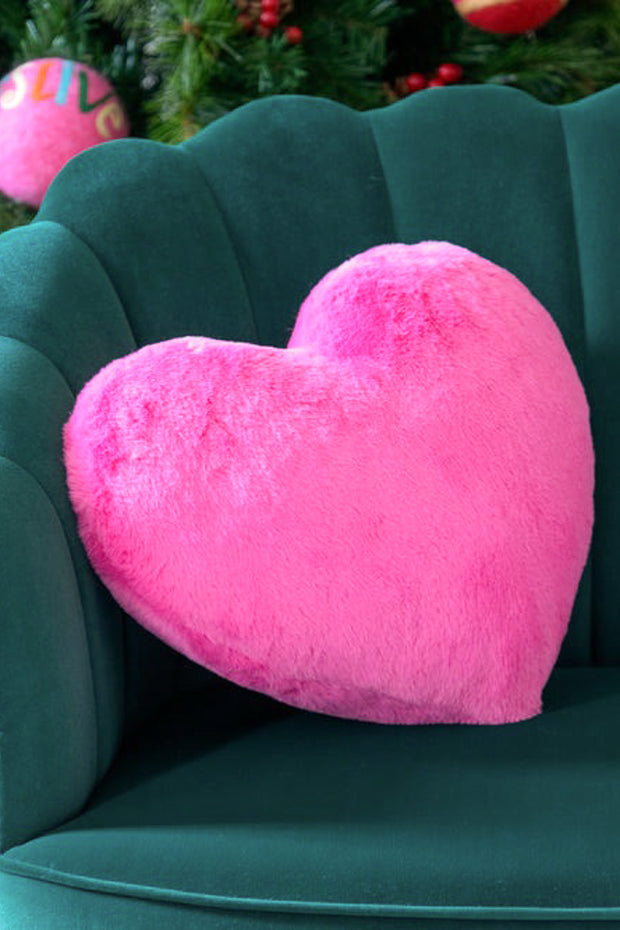 Shiraleah Heart Pillow Pink