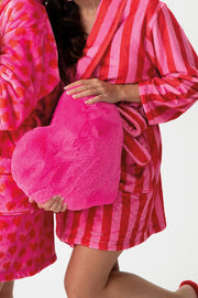 Shiraleah Heart Pillow Pink