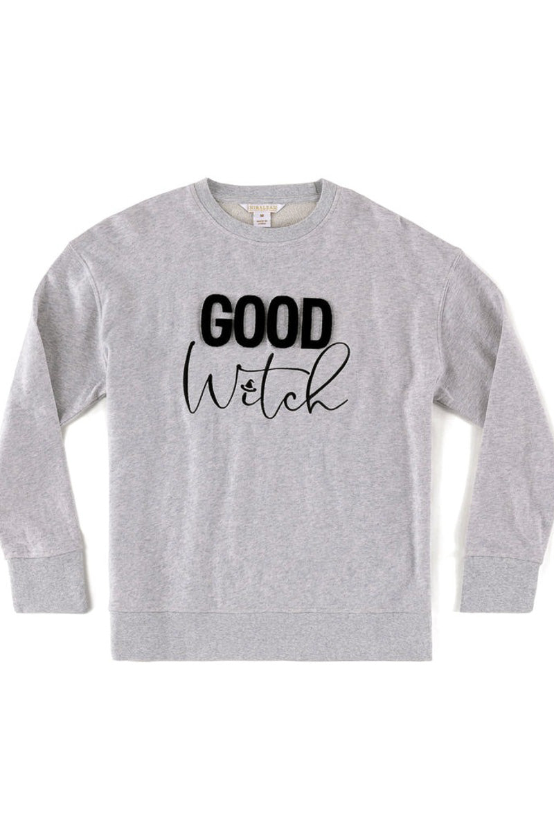 Shiraleah Good Witch Sweatshirt Grey Small