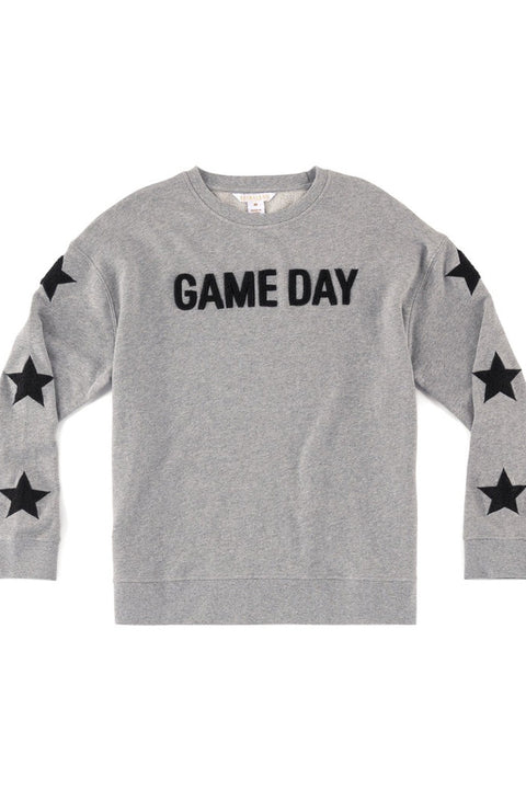 Shiraleah Game Day Sweatshirt Smoke Small