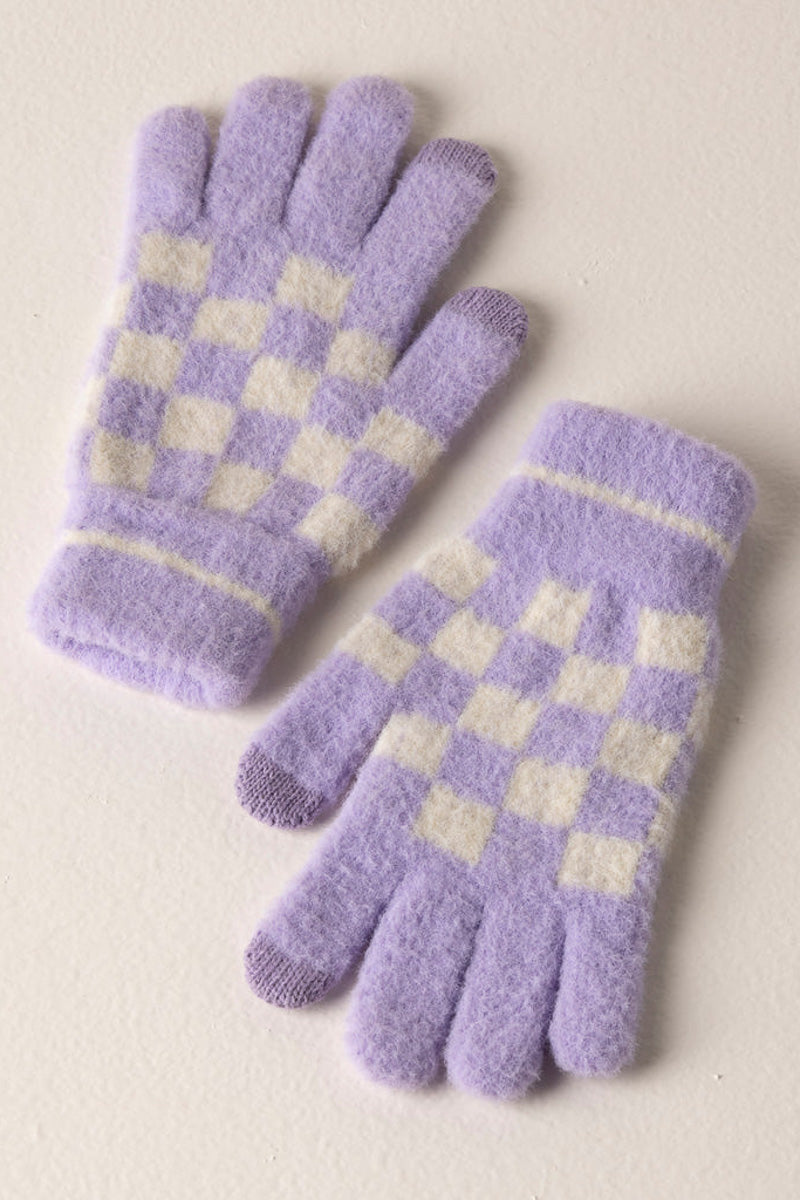 Shiraleah Tanner Touchscreen Gloves Lilac