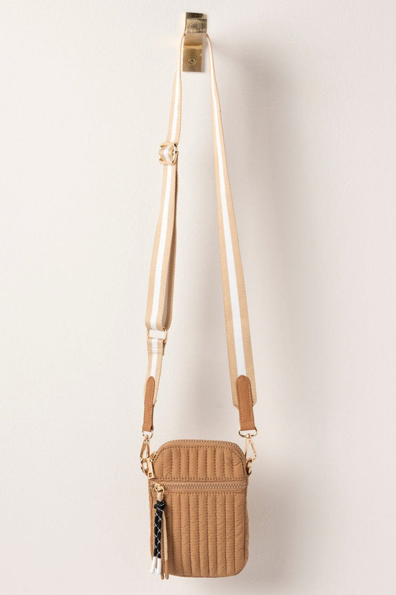 Shiraleah Ezra Phone Holder Bag Tan