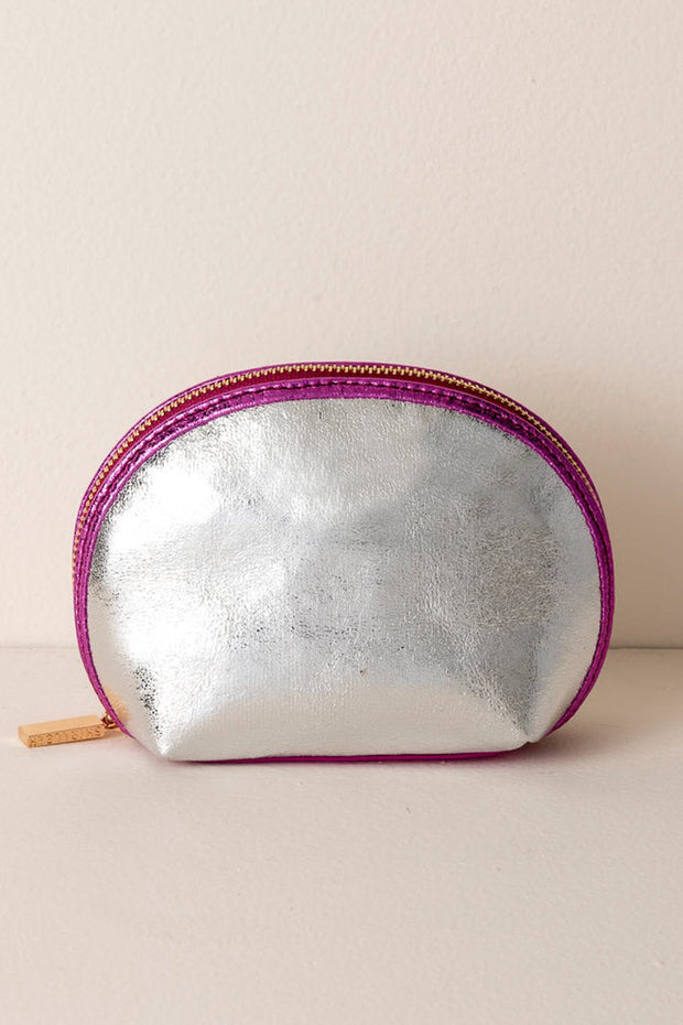 Shiraleah Skyler Cosmetic Pouch Silver