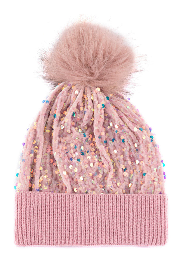 Shiraleah Fiesta Sequin Hat Pink