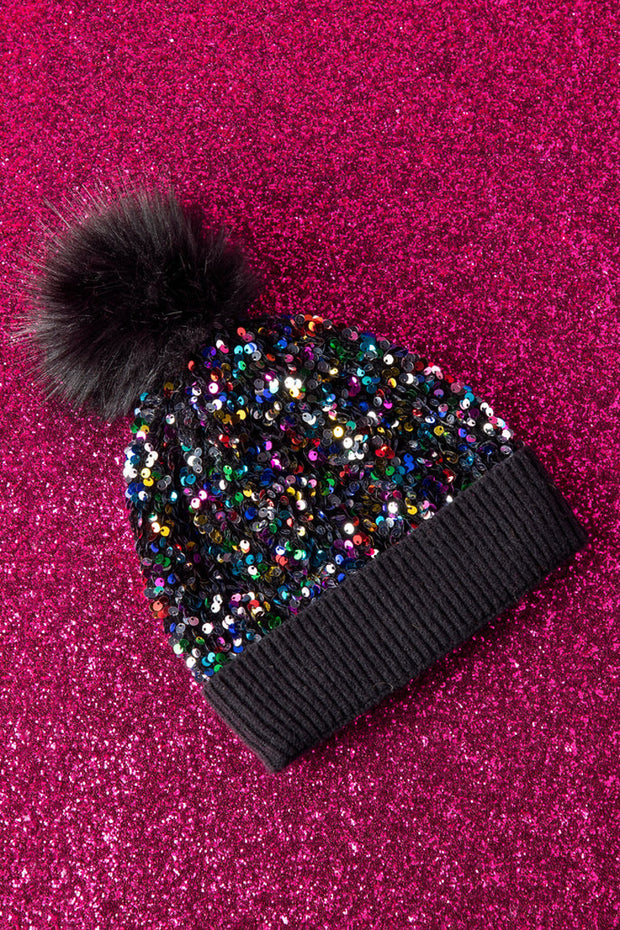 Shiraleah Fiesta Sequin Hat Black