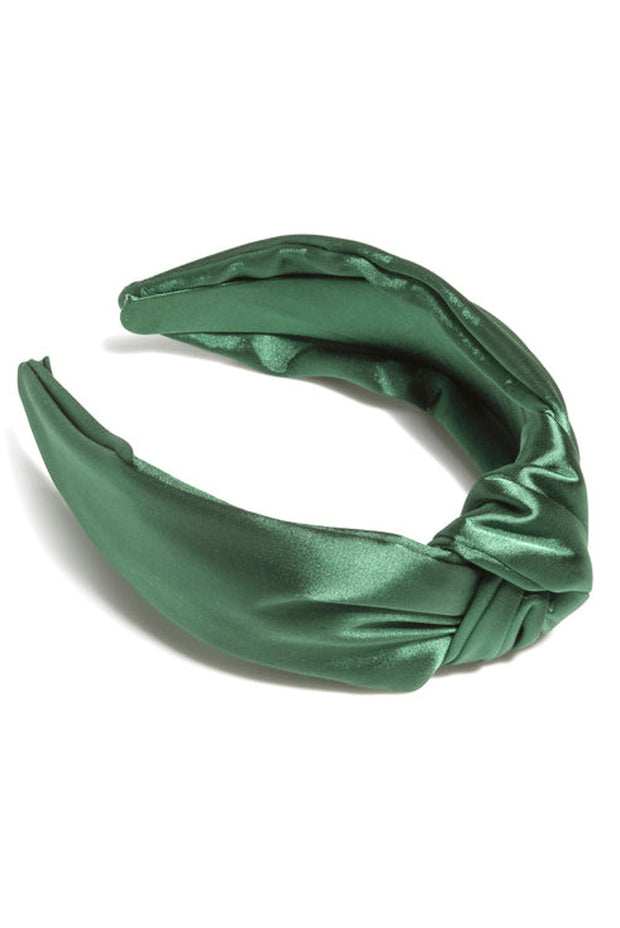 Shiraleah Satin Knotted Headband Green