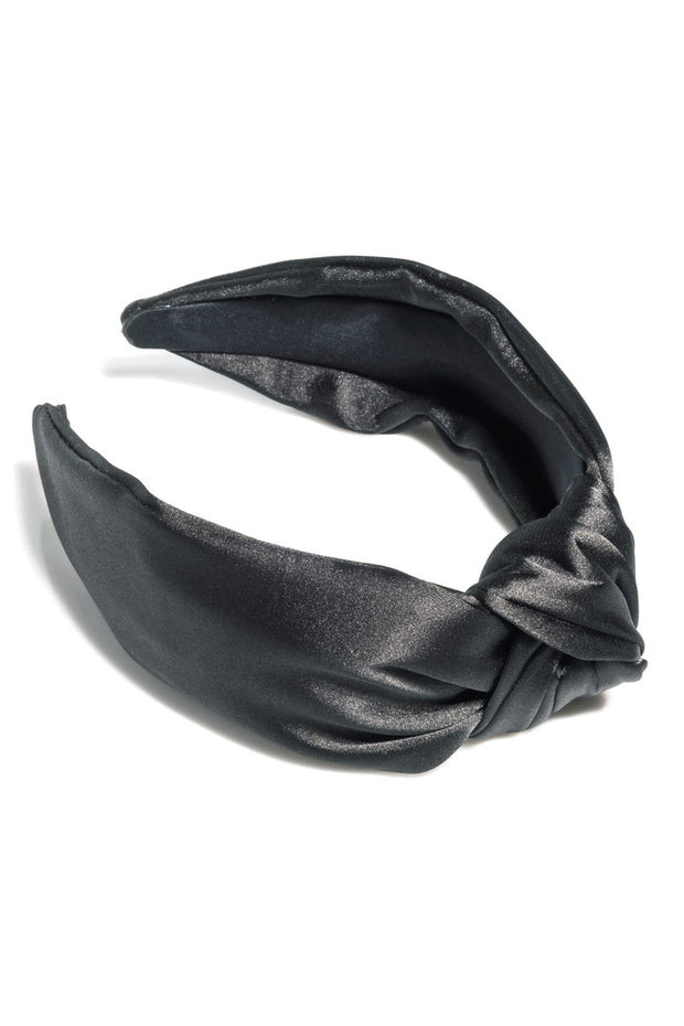 Shiraleah Satin Knotted Headband Black