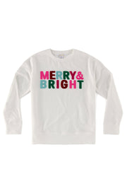 Shiraleah Merry & Bright Sweatshirt Ivory Large