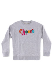 Shiraleah Cheers Sweatshirt Grey Medium