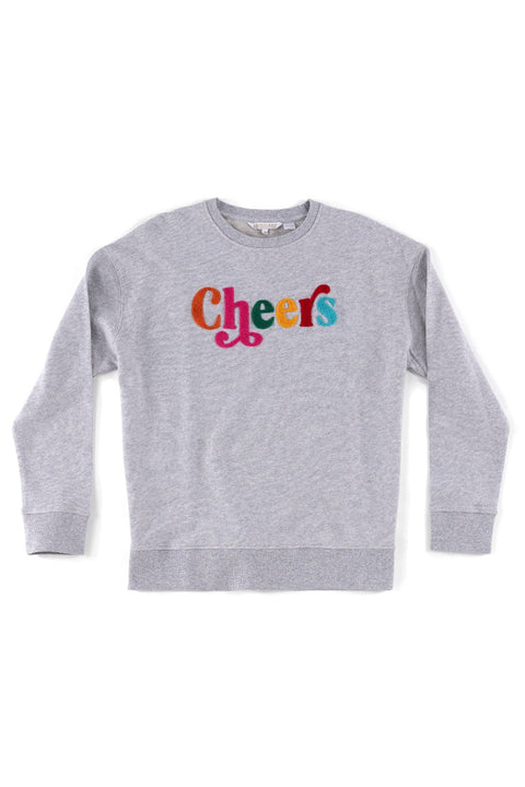 Shiraleah Cheers Sweatshirt Grey Medium