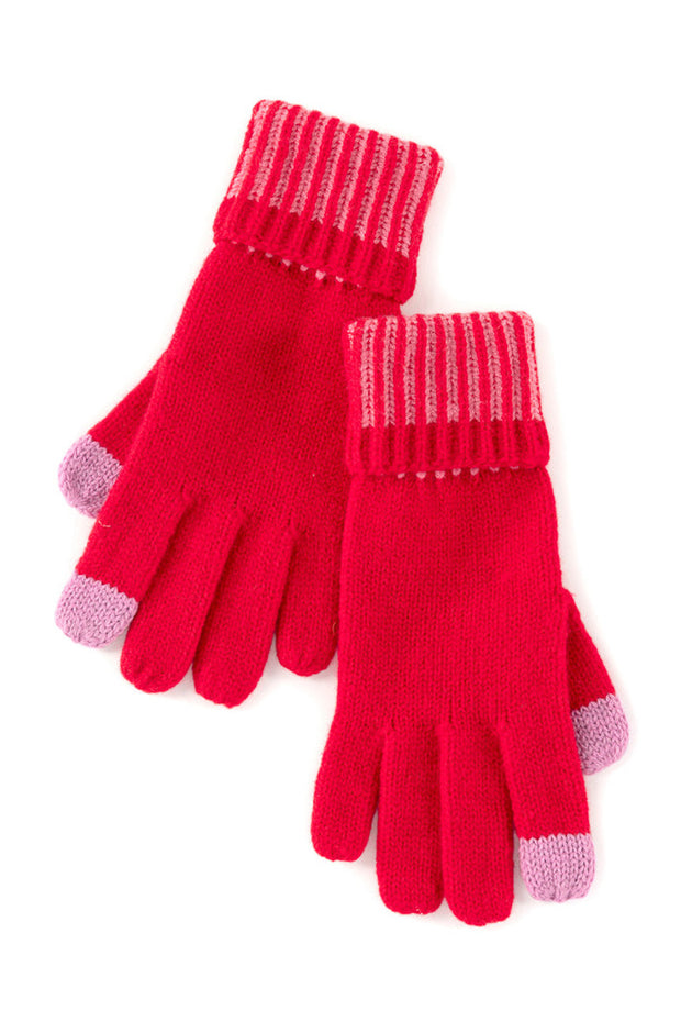 Shiraleah Christie Touchscreen Gloves Red