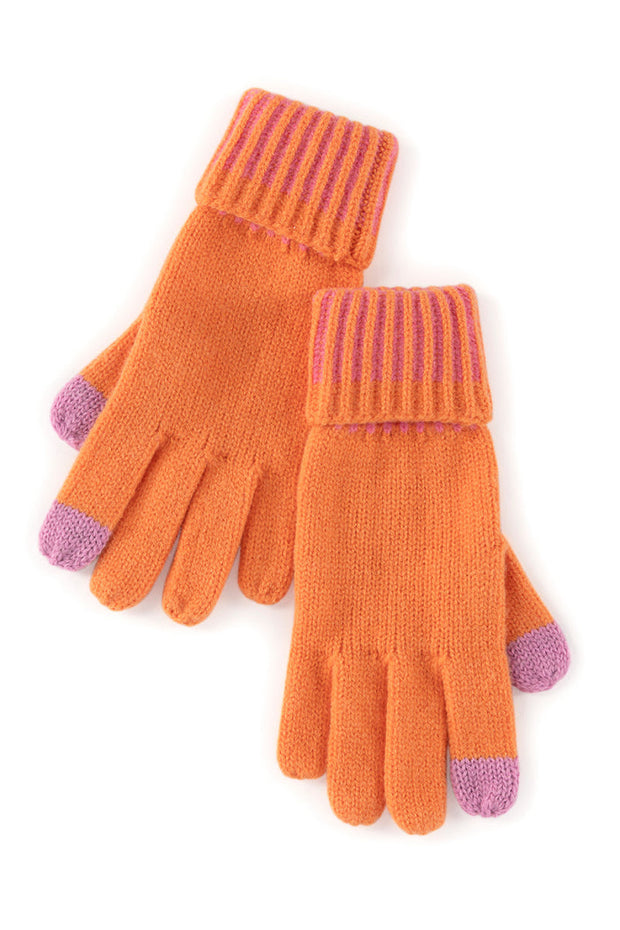 Shiraleah Christie Touchscreen Gloves Orange