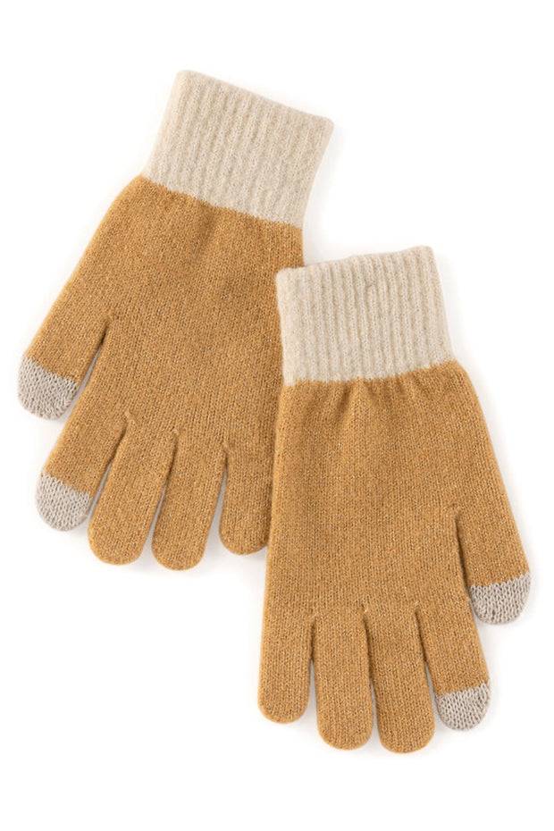 Shiraleah Tinsley Touchscreen Gloves Tan