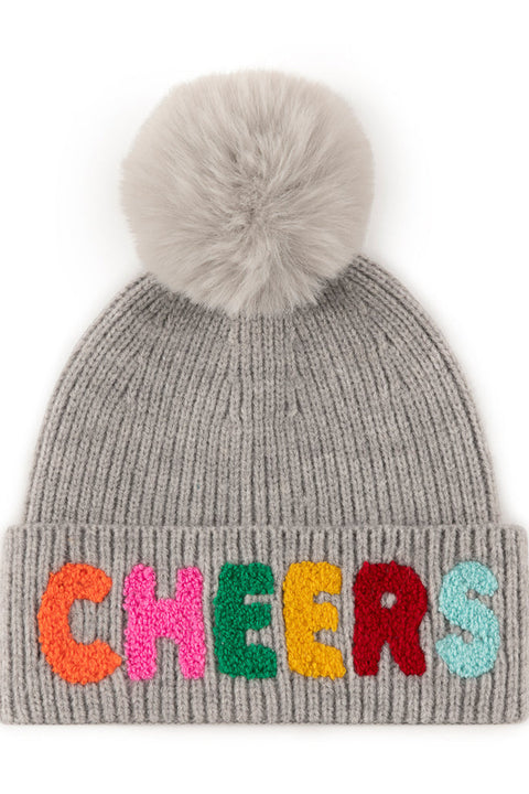 Shiraleah Cheers Beanie Grey