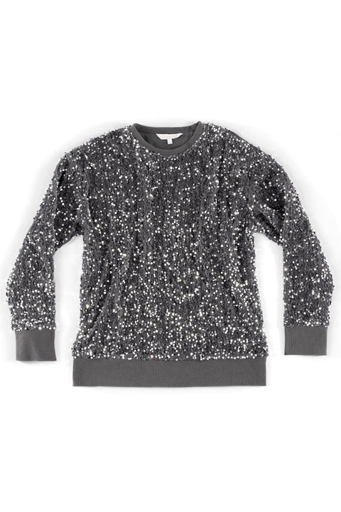 Shiraleah Fiesta Sweatshirt Silver Small