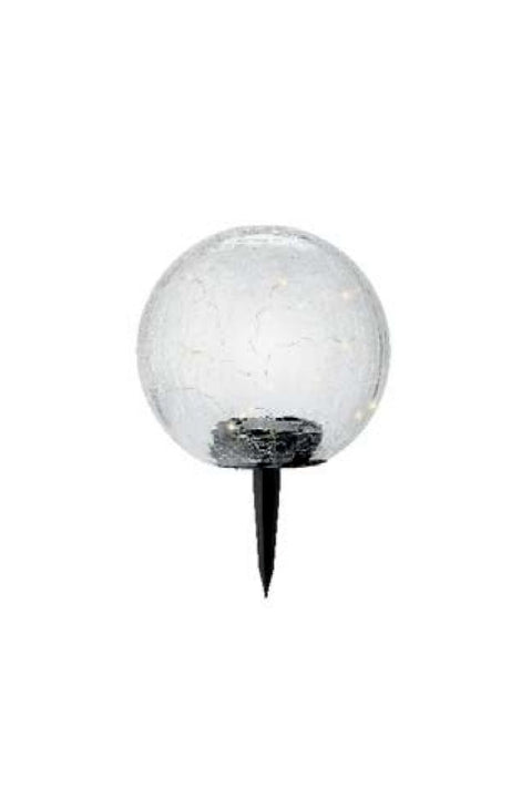On SALE | Solar Stake Light | Crackled Glass Ball