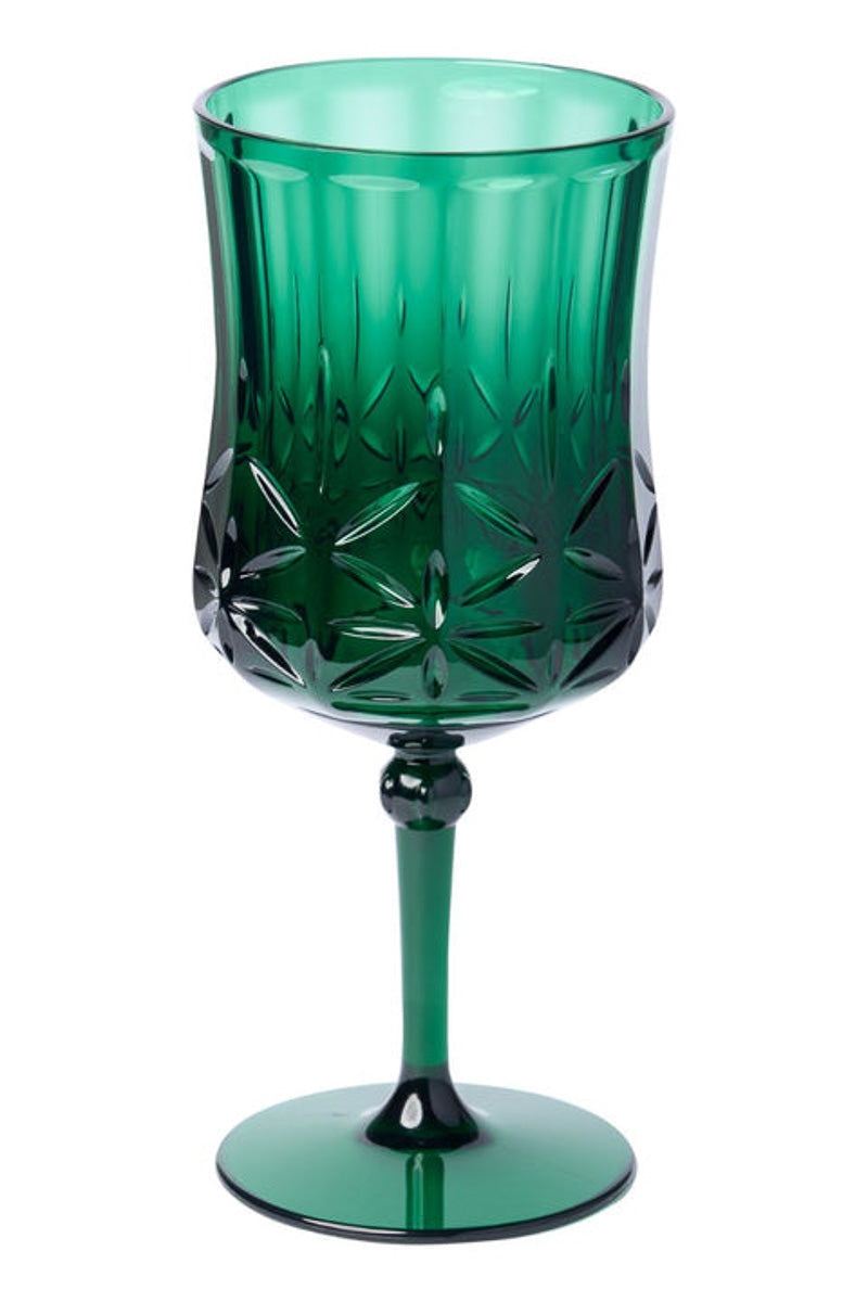 Sophistiplate Classic Stemmed Wine Glass 16 oz Green