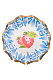 Sophistiplate Bleu Strawberries Wavy Appetizer Bowls 8/pk