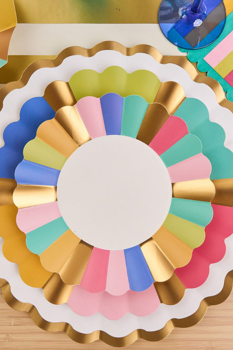 Sophistiplate Panoply Scalloped Salad Plates 8/pk