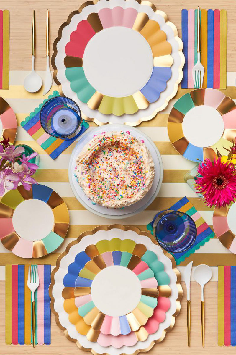 Sophistiplate Panoply Scalloped Salad Plates 8/pk