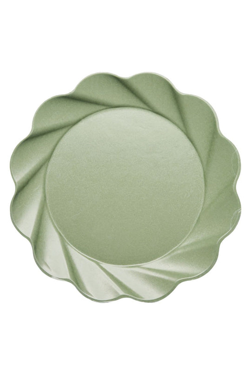Sophistiplate Simply Eco Compostable Sage Extra Large Dinner Plates 8/pk