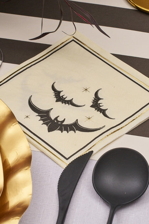 Cocktail Napkin Classic Spooky Bats