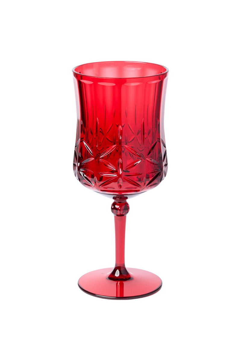 Sophistiplate Classic Stemmed Wine Glass 16 oz Red