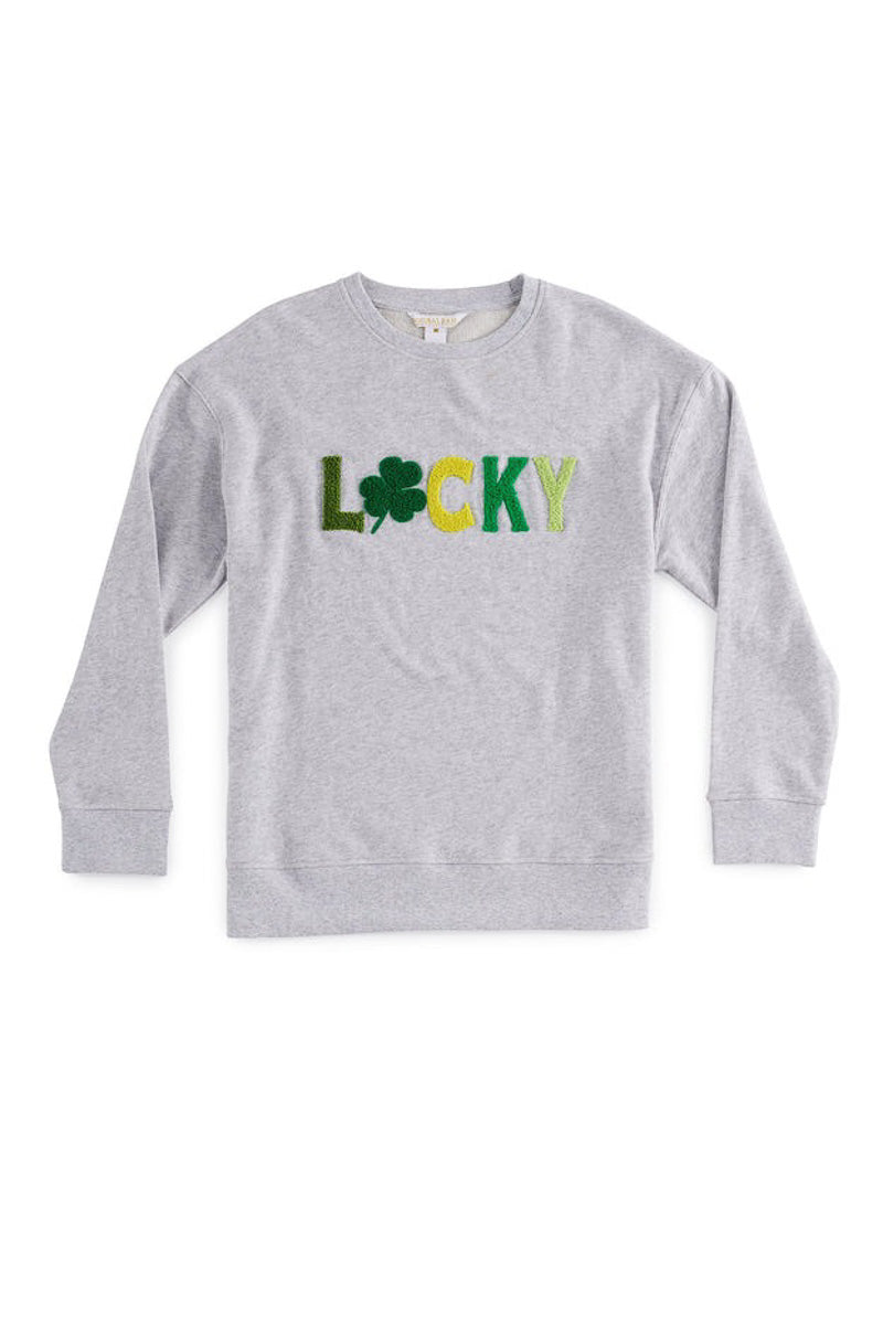 Shiraleah "Lucky" Sweatshirt Medium Grey