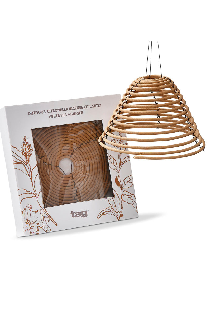 INCENSE COIL WH TEA/GNG CITRO