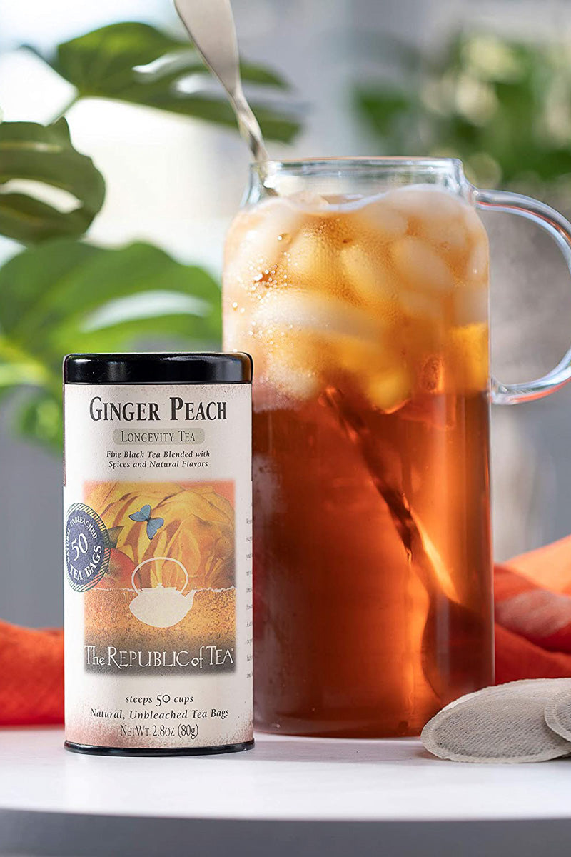 Republic of Tea Ginger Peach Black Tea Bags