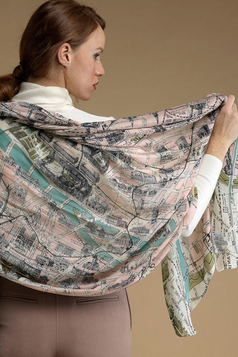 One Hundred Stars | Paris Map Scarf