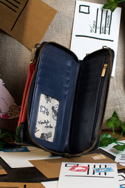 Vendula London The Old Post Office Clipper Phone Pouch Navy Edition