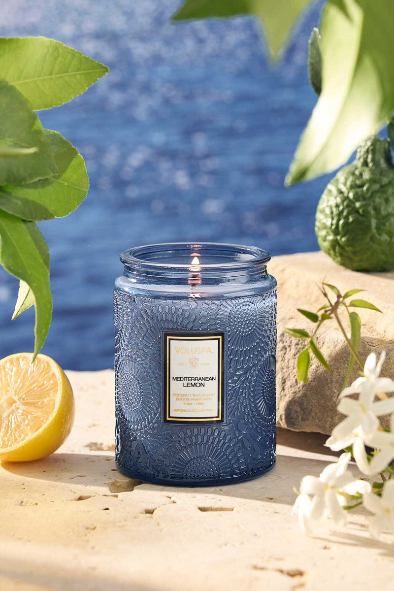 Voluspa Mediterranean Lemon Small Jar Candle