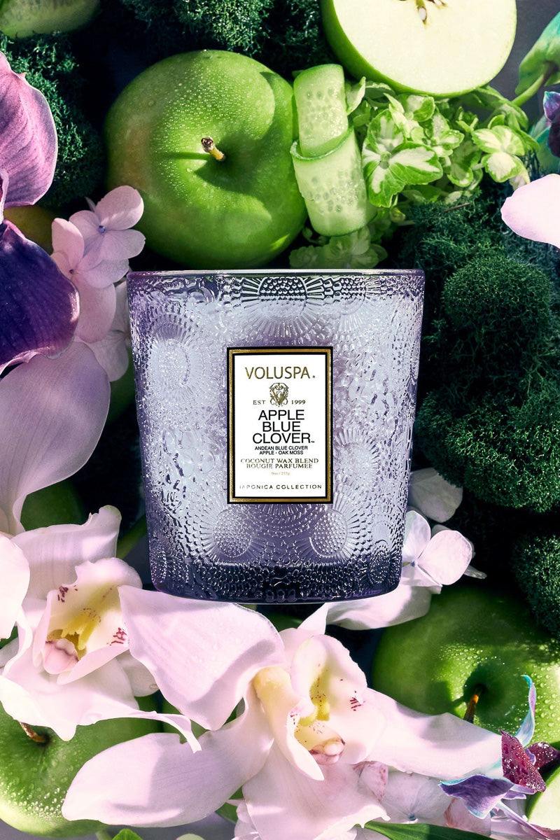 Voluspa Apple Blue Clover Classic Candle