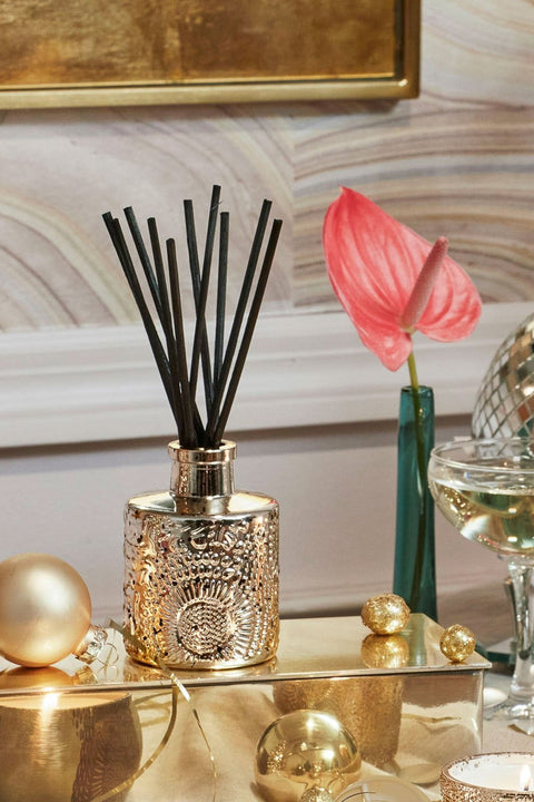 Voluspa Gilt Pomander & Hinoki Reed Diffuser