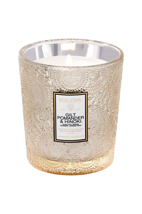 Voluspa Gilt Pomander & Hinoki Classic Candle